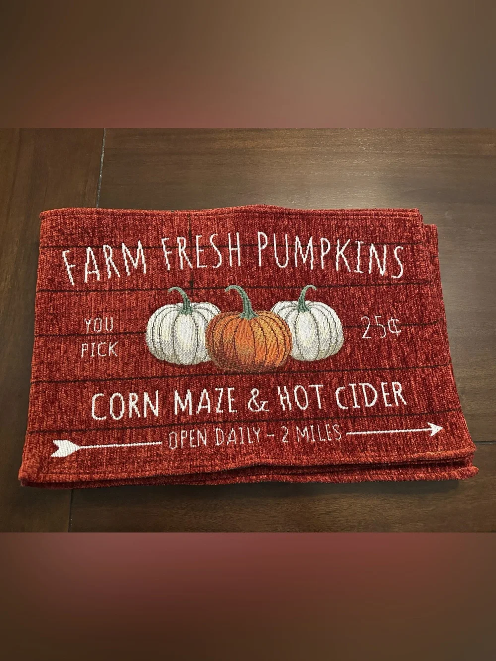 Farm Fresh Pumpkins Placemat Set